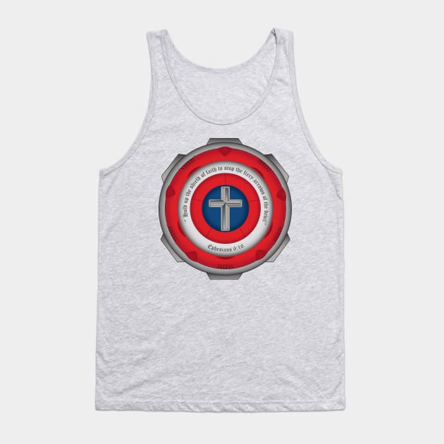 Captain Shield of Faith Tank Top by krisk9k